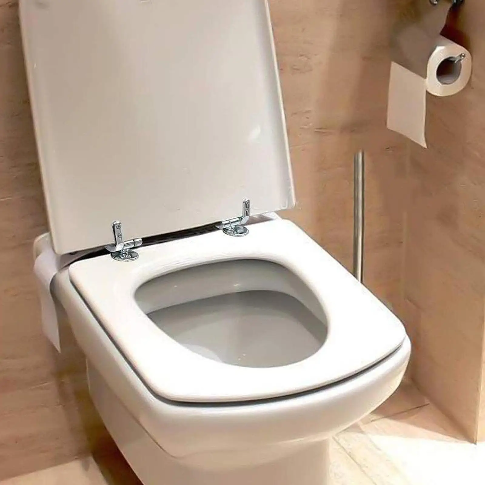 Toilet Seat Hinge Mountings Sturdy Premium Universal Metal Replacement Hinges Tightening Toilet Lid Hinge for Flush Toilet Cover
Toilet Seat Hinge Mountings Sturdy Premium Universal Metal Replacement Hinges Tightening Toilet Lid Hinge for Flush Toilet Cover
