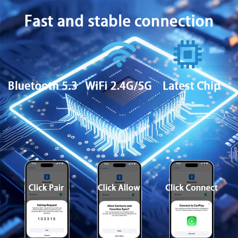 Адаптер A25P из алюминия 2-в-1 для подключения к автомобилю: CarPlay (проводной в беспроводной), поддержка Android Auto
Адаптер A25P из алюминия 2-в-1 для подключения к автомобилю: CarPlay (проводной в беспроводной), поддержка Android Auto