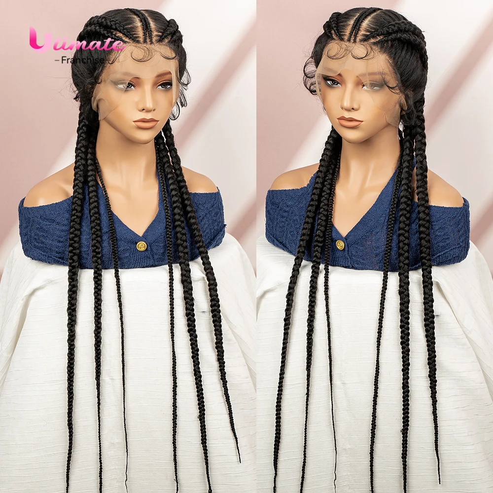 36'' Box Braided Wigs for Black Women Cornrow Braids Wig Full Lace Knotless Braiding Wigs with Baby Hair Big Conrow Braids
36'' Box Braided Wigs for Black Women Cornrow Braids Wig Full Lace Knotless Braiding Wigs with Baby Hair Big Conrow Braids
