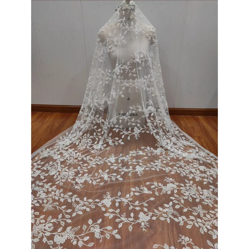 Classic High-quality Nail Bead Embroidery Silver Sequins Lace Mesh Fabric Clothing Wedding Dress DIY Decal Accessories Materials
Classic High-quality Nail Bead Embroidery Silver Sequins Lace Mesh Fabric Clothing Wedding Dress DIY Decal Accessories Materials