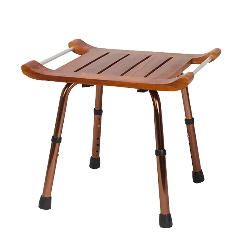 Teak Shower Bench with Handles Wooden Bath Stool SPA Seat Bathroom Chair Portable with Non-Slip Feet Height Adjustable
Teak Shower Bench with Handles Wooden Bath Stool SPA Seat Bathroom Chair Portable with Non-Slip Feet Height Adjustable