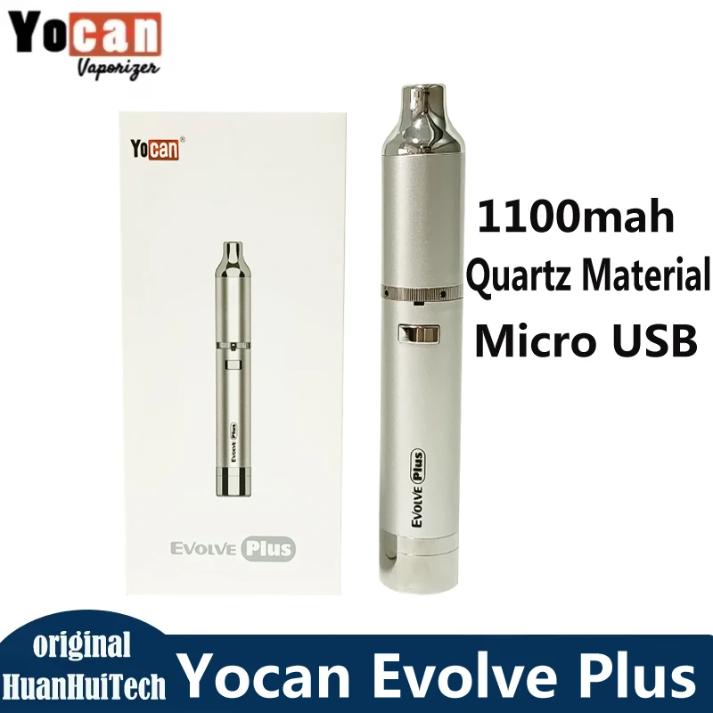 Original Yocan Evolve Plus Dual Quartz Kit 1100mah Battery Micro‑USB Charge With Larger Chamber Portable Vape Pen
Original Yocan Evolve Plus Dual Quartz Kit 1100mah Battery Micro‑USB Charge With Larger Chamber Portable Vape Pen