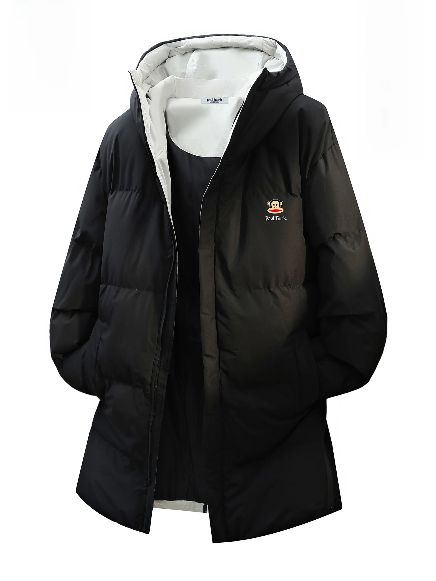 Зимняя теплая хлопковая куртка Paul Frank для мужчин, свободного кроя, с капюшоном, молодежная, модная, с наполнителем из полиэфирного волокна, с животным принтом, на молнии
Зимняя теплая хлопковая куртка Paul Frank для мужчин, свободного кроя, с капюшоном, молодежная, модная, с наполнителем из полиэфирного волокна, с животным принтом, на молнии