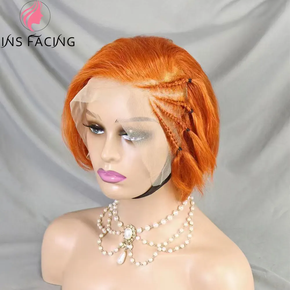 INS FACING Short Bob Human Hair Wig for Women Transparent 13x4 Pixie Cut Lace Frontal Wigs Brazilian Lace Front Human Hair Wigs
INS FACING Short Bob Human Hair Wig for Women Transparent 13x4 Pixie Cut Lace Frontal Wigs Brazilian Lace Front Human Hair Wigs