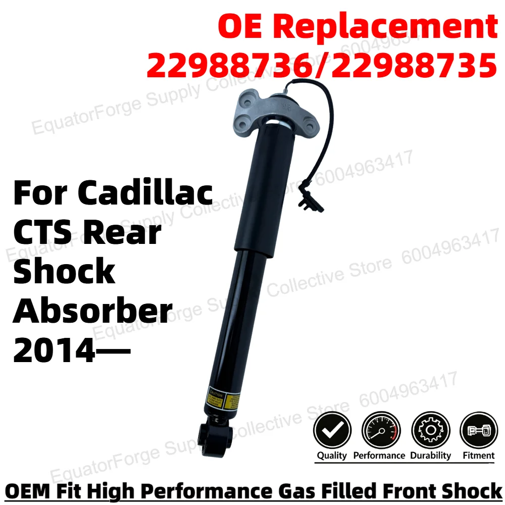 Comfortable Direct Fit High Stability Premium Durable Rear Shock Absorber for Cadillac CTS OE Number 22988736/22988735
Comfortable Direct Fit High Stability Premium Durable Rear Shock Absorber for Cadillac CTS OE Number 22988736/22988735