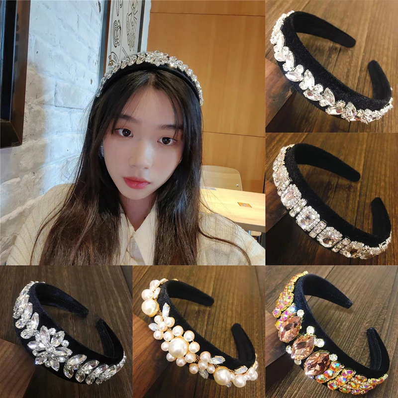 Baroque Rhinestone Headband Geometric Hairbands For Women Crystal Personality Pearl Hair Accessories For Girls Gift Wholesale
Baroque Rhinestone Headband Geometric Hairbands For Women Crystal Personality Pearl Hair Accessories For Girls Gift Wholesale