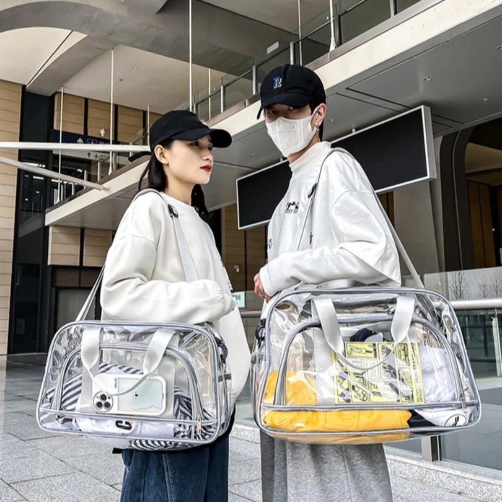 The Water-sprinkling Festival Transparent Beach Bag Foldable Large Capacity Clothing Organizing Bag Portable Waterproof
The Water-sprinkling Festival Transparent Beach Bag Foldable Large Capacity Clothing Organizing Bag Portable Waterproof