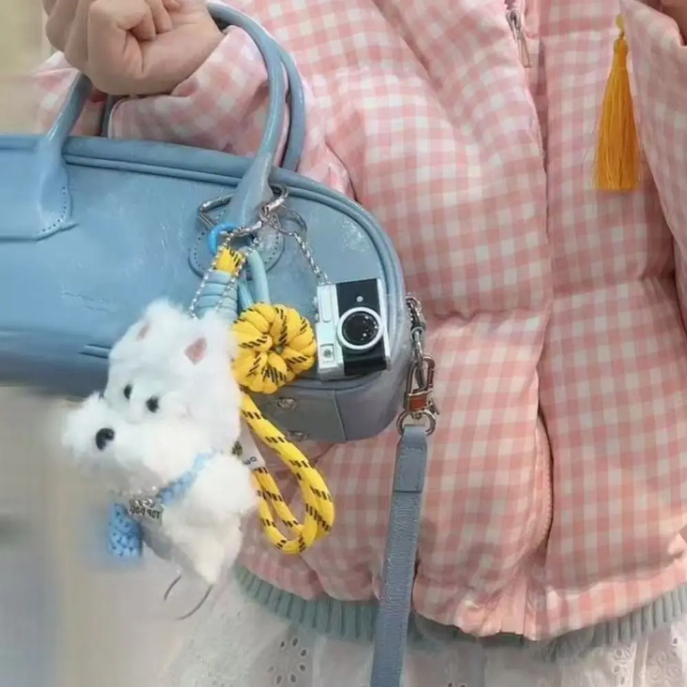 Soft Cartoon Plush Dog Keychain Pearl Rope Puppy Pendant Ornaments Camera Car Keyring Friend
Soft Cartoon Plush Dog Keychain Pearl Rope Puppy Pendant Ornaments Camera Car Keyring Friend