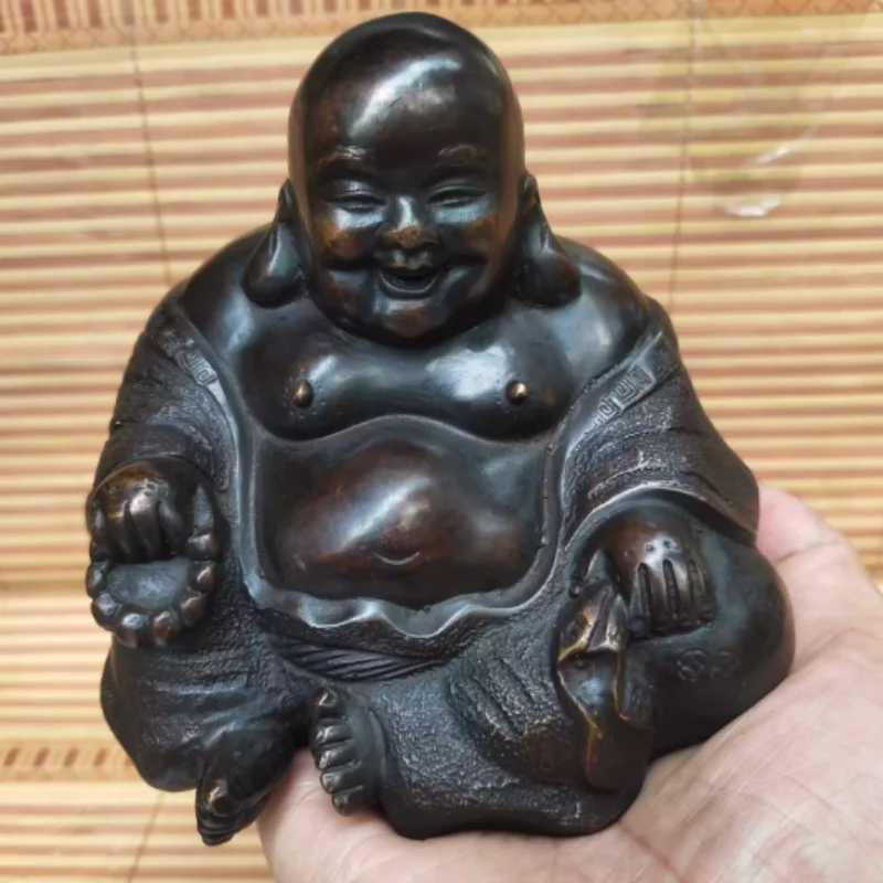 Antique copper collection Maitreya Buddha statue ornament home car decoration ornament modern Feng Shui auspicious crafts
Antique copper collection Maitreya Buddha statue ornament home car decoration ornament modern Feng Shui auspicious crafts