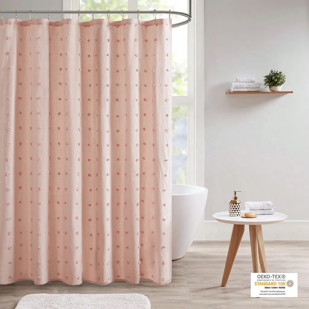 Fabric Shower Curtain Jacquard Pom-Pom Machine Washable Shabby Chic Modern Home Bathroom Décor Bathtub Privacy Screen, 70" X 72"
Fabric Shower Curtain Jacquard Pom-Pom Machine Washable Shabby Chic Modern Home Bathroom Décor Bathtub Privacy Screen, 70" X 72"