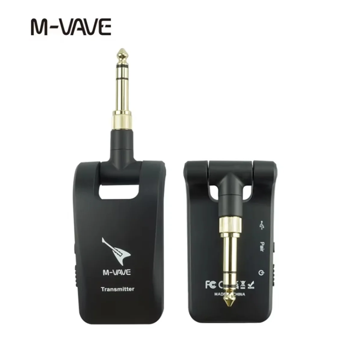 M-VAVE 2.4G Wireless Guitar System, Rechargeable Single Dual Channel Transmitter Receiver for Electric Guitar Bass
