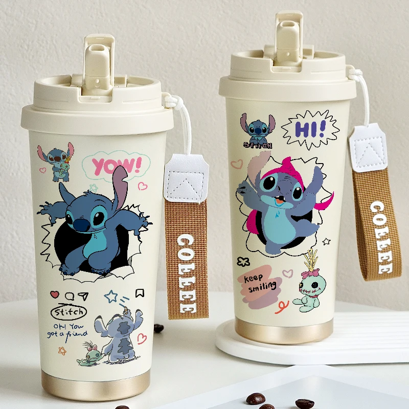 Coffee Cup Stitch A Couple Cartoon Insulated Cup Cute Student Stitch High Looks Water Cup Surprise Gift Happy Water Cup Giving 
Coffee Cup Stitch A Couple Cartoon Insulated Cup Cute Student Stitch High Looks Water Cup Surprise Gift Happy Water Cup Giving