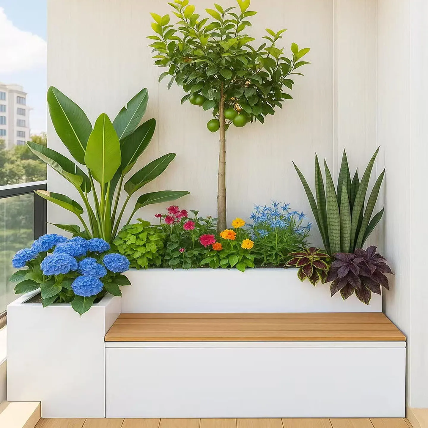 Terrace, stainless steel, flower box, seat, combination, outdoor, flower bed, rectangle
Terrace, stainless steel, flower box, seat, combination, outdoor, flower bed, rectangle