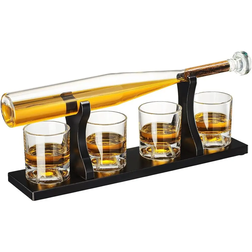 Baseball Gits or Men, Baseball Bat Whiskey & Wine Decanter 4 Glasses, Spirits Set - Baseball Gits, Baseballs Lovers es, Dad, Boy
Baseball Gits or Men, Baseball Bat Whiskey & Wine Decanter 4 Glasses, Spirits Set - Baseball Gits, Baseballs Lovers es, Dad, Boy