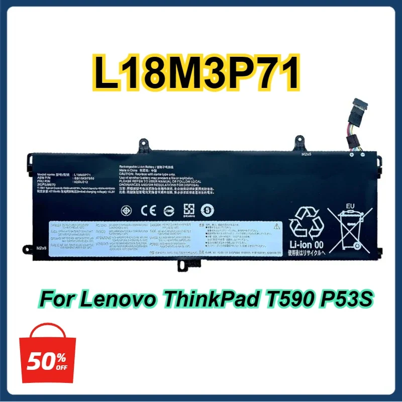 L18M3P71 L18L3P71 L18S3P71 Laptop Battery for Lenovo ThinkPad T590 P53S ThinkPad T15 P15s 1st Gen Series SB10K97650 SB10K97649
L18M3P71 L18L3P71 L18S3P71 Laptop Battery for Lenovo ThinkPad T590 P53S ThinkPad T15 P15s 1st Gen Series SB10K97650 SB10K97649