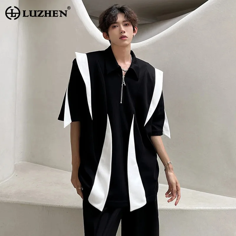LUZHEN 2025 Summer Personalized Color Contrast Design Shoulder Pad Patchwork Street Short Sleeve Shirt Men's Fashion Tops JY1291
LUZHEN 2025 Summer Personalized Color Contrast Design Shoulder Pad Patchwork Street Short Sleeve Shirt Men's Fashion Tops JY1291