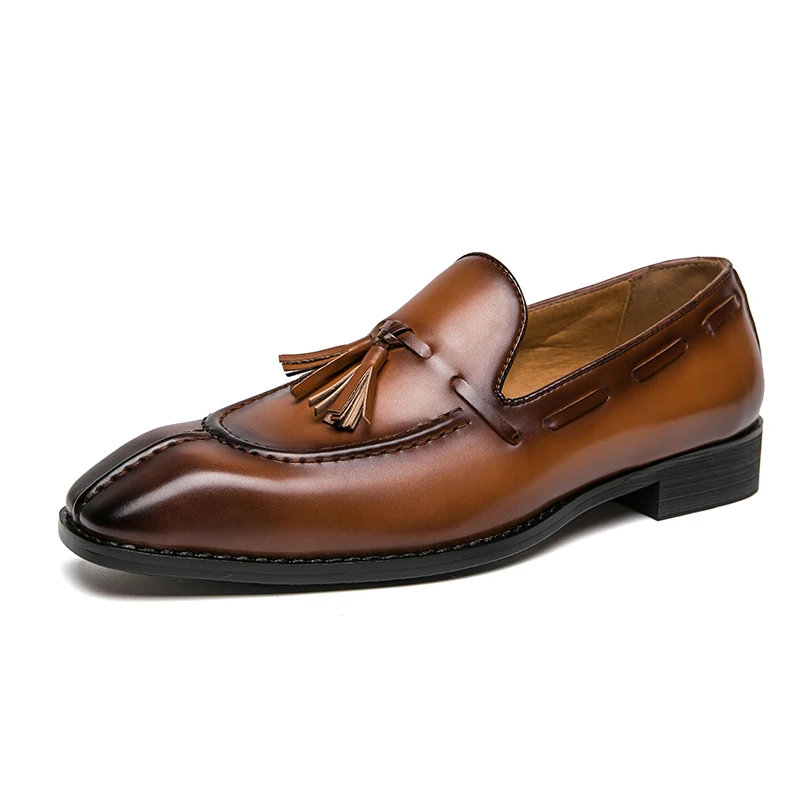 New trendy men's shoes for motorcycles, Blok leather shoes, casual, breathable, retro, low top, business versatile men's shoes
New trendy men's shoes for motorcycles, Blok leather shoes, casual, breathable, retro, low top, business versatile men's shoes