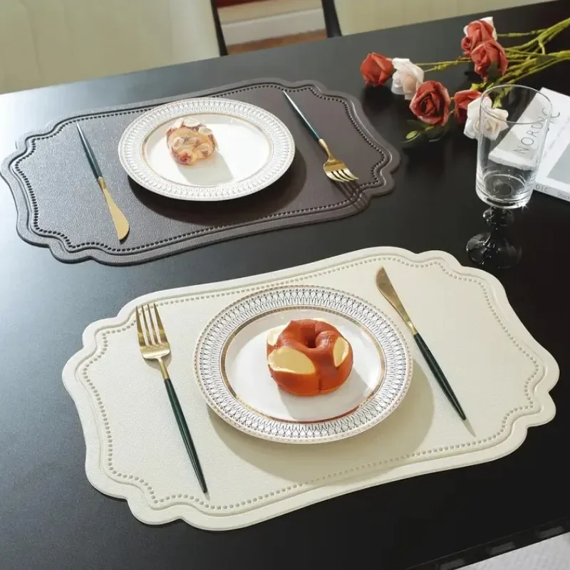 1/4/6pcs Irregular Tableware Pad Placemats Table Mat for Kitchen Dining Nordic Imitation Leather Wedding Table Decor Placemats
1/4/6pcs Irregular Tableware Pad Placemats Table Mat for Kitchen Dining Nordic Imitation Leather Wedding Table Decor Placemats