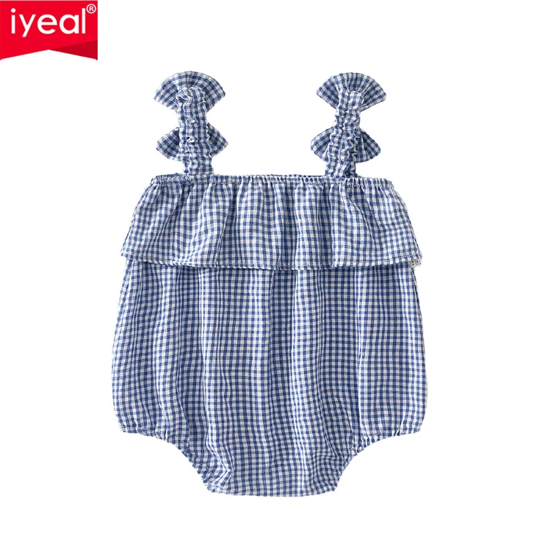 IYEAL 0-24M Newborn Baby Girls Plaid Bodysuit Bow Tie Sling Lovely Jumpsuits Lovely Baby Girl's Summer Outdoor Clothing
IYEAL 0-24M Newborn Baby Girls Plaid Bodysuit Bow Tie Sling Lovely Jumpsuits Lovely Baby Girl's Summer Outdoor Clothing