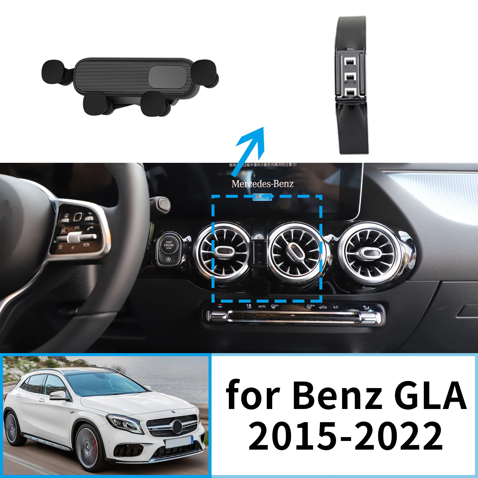 Car Mobile Phone Holder for Benz GLA X156 X247 EQA B 2020~2025 GPS Bracket Navigation Stand Auto Accessories
Car Mobile Phone Holder for Benz GLA X156 X247 EQA B 2020~2025 GPS Bracket Navigation Stand Auto Accessories