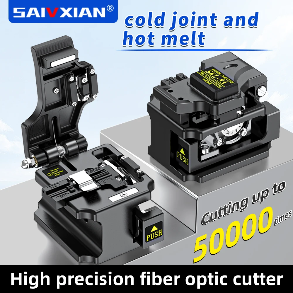 SAIVXIAN SKL-8A Fiber cleaver Cable Cutting Knife FTTT machine Fiber Optic cutter Tools High Precision Cleaver cold cut hot melt
SAIVXIAN SKL-8A Fiber cleaver Cable Cutting Knife FTTT machine Fiber Optic cutter Tools High Precision Cleaver cold cut hot melt