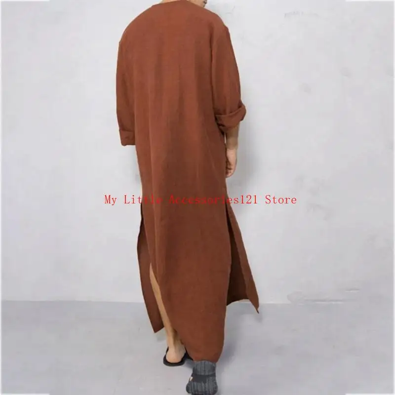 Traditional Muslim Clothing Eid Middle East Jubba Thobe with Pockets Stand Collar Muslim Robes Color Muslim Kaftan
Traditional Muslim Clothing Eid Middle East Jubba Thobe with Pockets Stand Collar Muslim Robes Color Muslim Kaftan