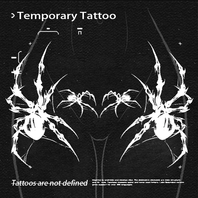 Herbal Juice Tattoo Stickers Gothic Spider Waist Temporary Tattoos Waterproof Long Lasting Art for Abdomen Fake Tattoo for Women
Herbal Juice Tattoo Stickers Gothic Spider Waist Temporary Tattoos Waterproof Long Lasting Art for Abdomen Fake Tattoo for Women