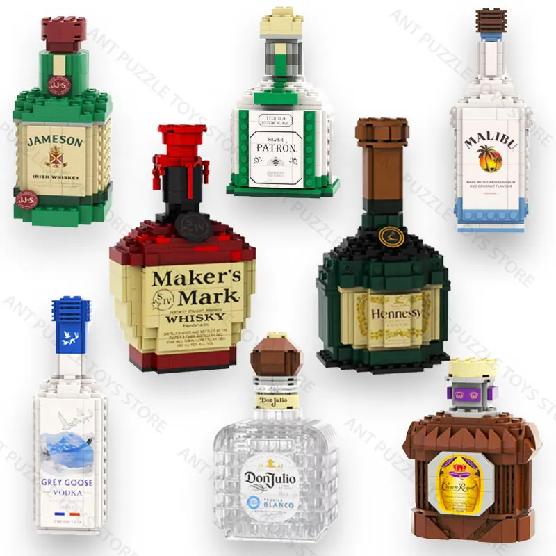 Building Block Whiskey Bottle,Simulation Wine Bottle Assemble Building Blocks,Creative Building Blocks,Toy for Kids Adult
Building Block Whiskey Bottle,Simulation Wine Bottle Assemble Building Blocks,Creative Building Blocks,Toy for Kids Adult