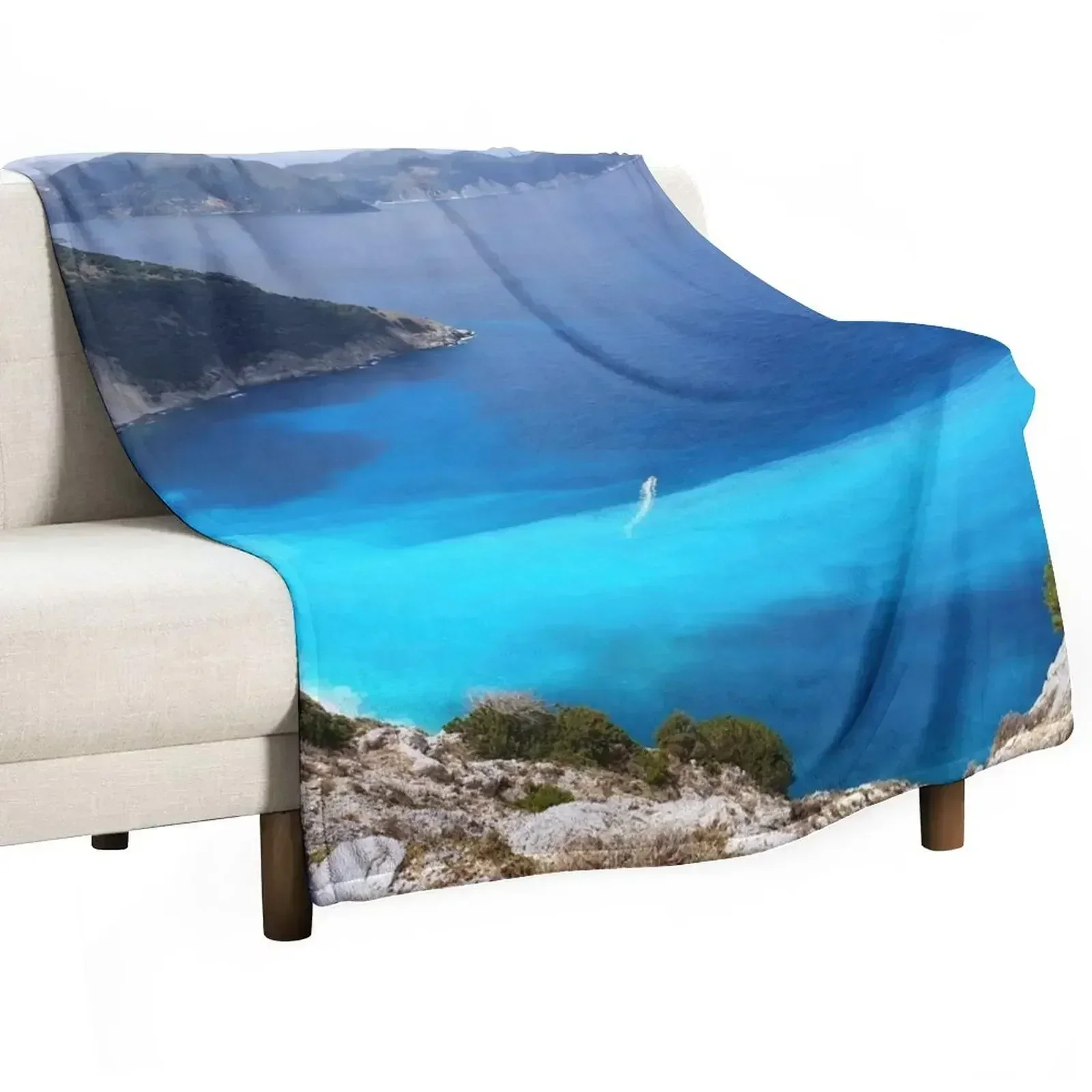 Greek Island Kefalonia Beach View Throw Blanket Lightweight Warm Blanket for Indoor Outdoor Use
Greek Island Kefalonia Beach View Throw Blanket Lightweight Warm Blanket for Indoor Outdoor Use