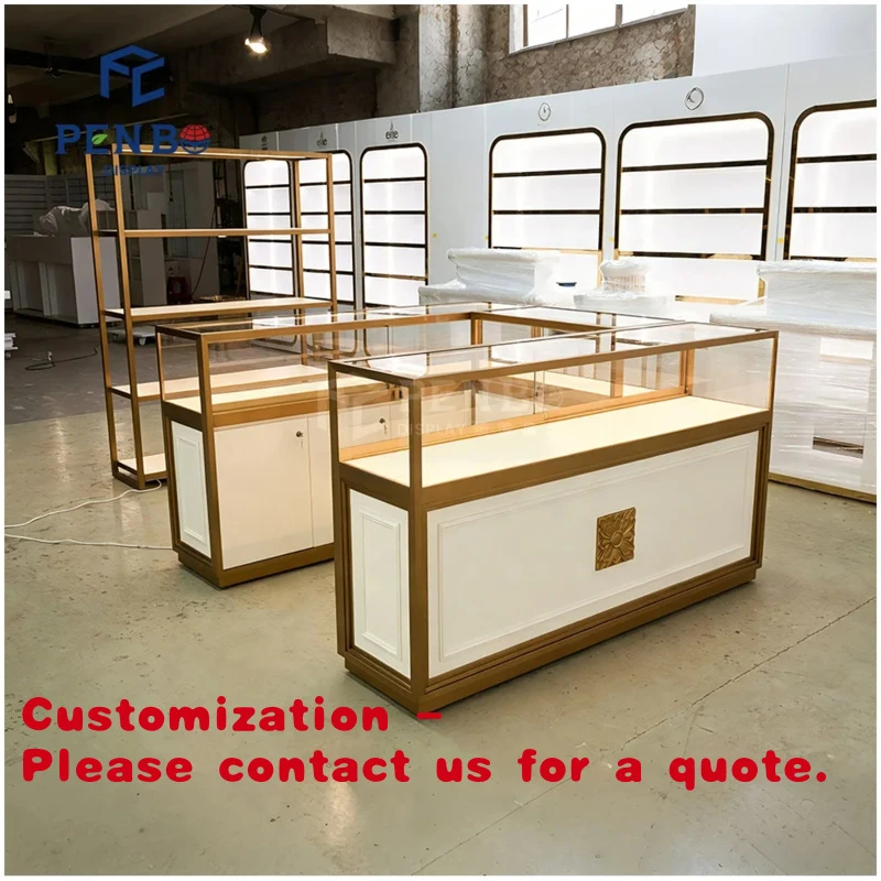 custom.Custom Rectangle Glass and Solid Wood Jewelry Display showcase Gold Metal Mall Shops and Jewellery Store Counters
custom.Custom Rectangle Glass and Solid Wood Jewelry Display showcase Gold Metal Mall Shops and Jewellery Store Counters