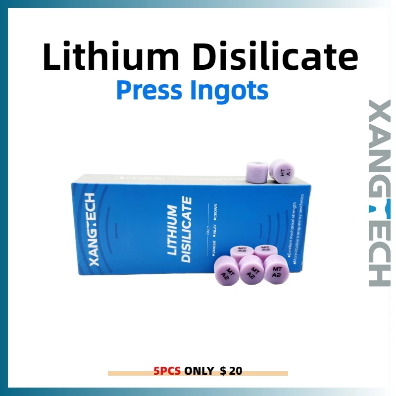 XANGTECH 5pcs Dental Press Plus Lithium Disilicate Press Ingots for Dental Lab Materials
XANGTECH 5pcs Dental Press Plus Lithium Disilicate Press Ingots for Dental Lab Materials