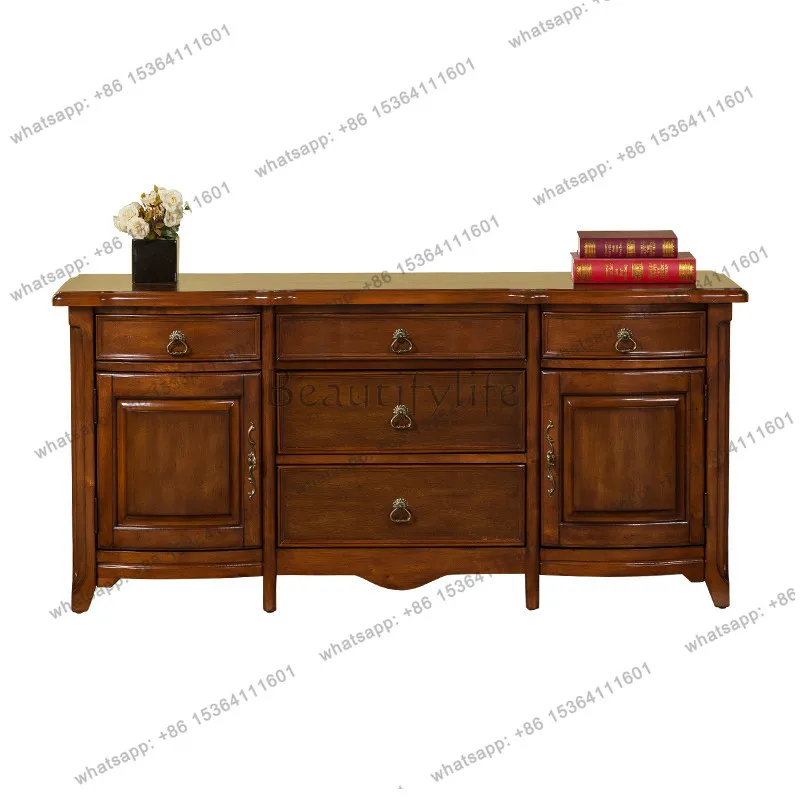 American solid wood simple TV high storage side cabinet narrow TV cabinet
American solid wood simple TV high storage side cabinet narrow TV cabinet