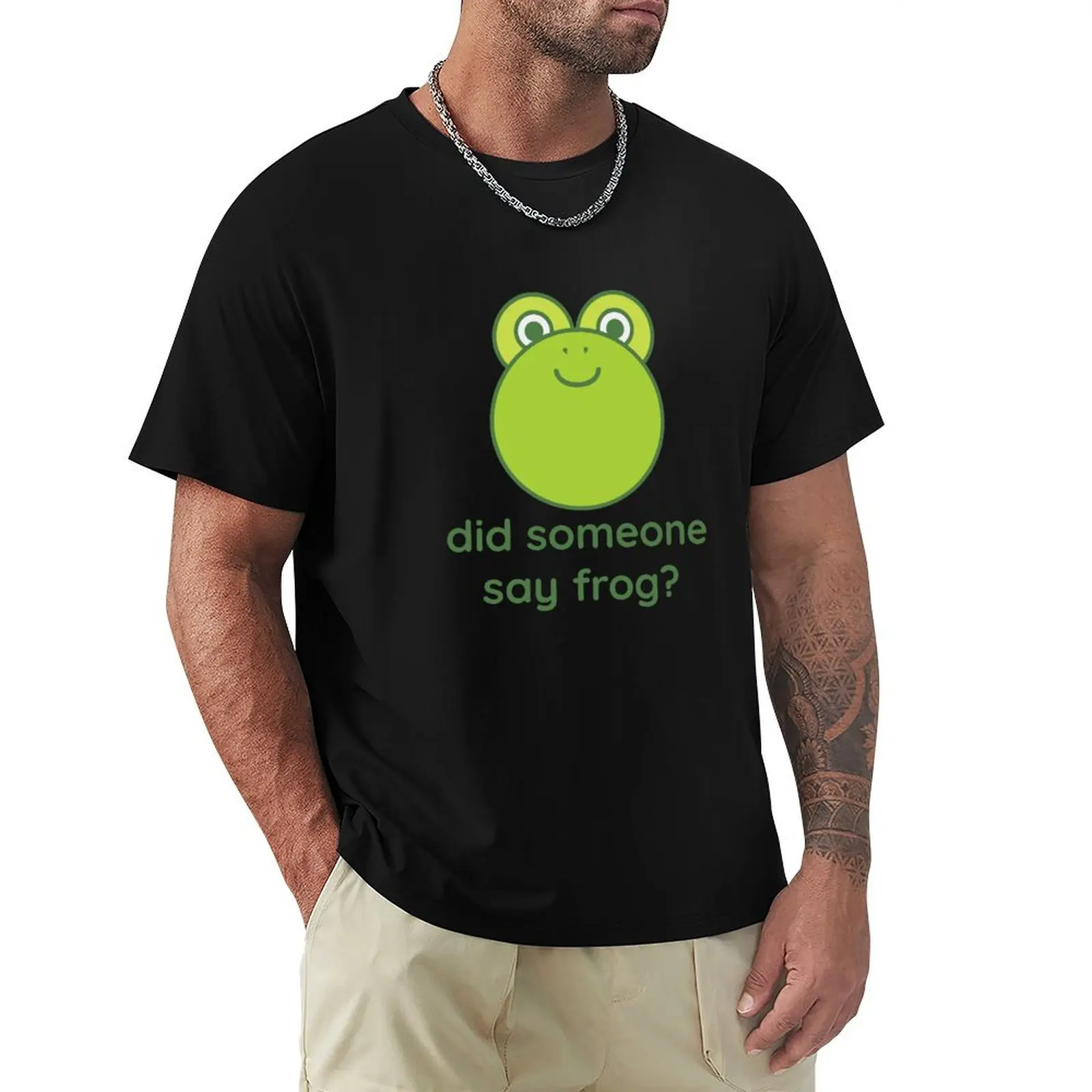 Did someone say frog T-Shirt Luxury man cotton man t-shirts plus size clothes Men's t shirts
Did someone say frog T-Shirt Luxury man cotton man t-shirts plus size clothes Men's t shirts