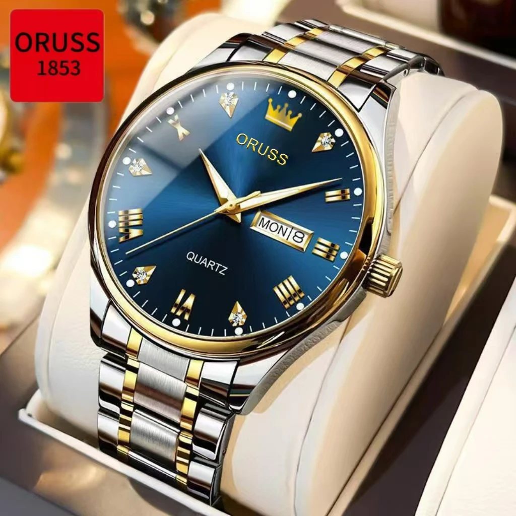 ORUSS Original Luxury Quartz Luminous Watch Men's Watch for Men Freeshiping Fashion Wristwatches Stainless Steel Waterproof New
ORUSS Original Luxury Quartz Luminous Watch Men's Watch for Men Freeshiping Fashion Wristwatches Stainless Steel Waterproof New