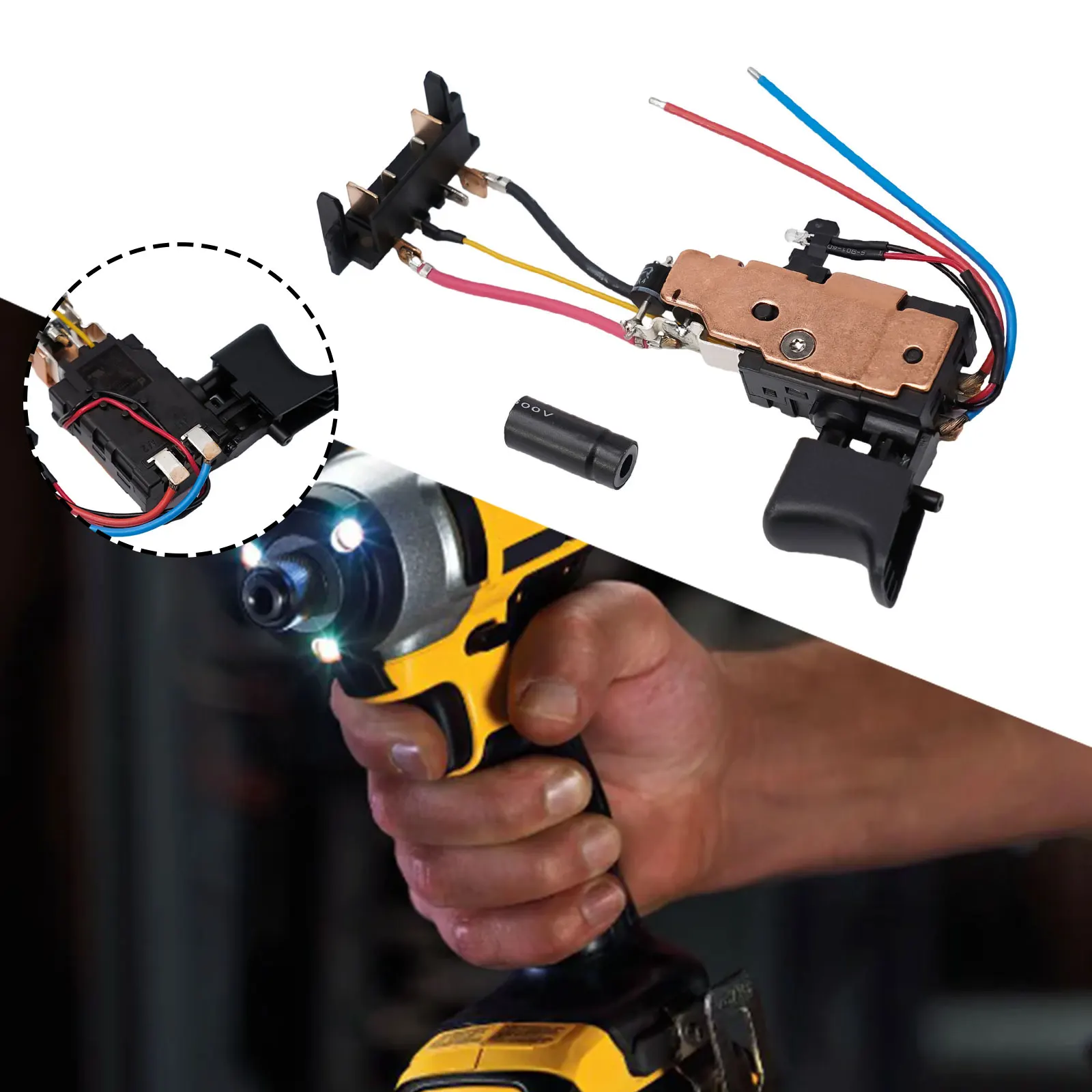 Switch N335379 Drill Trigger Switch Drill Trigger Switch Power Tool Accessories Power Tool Parts For DCD771 DCD771C2
Switch N335379 Drill Trigger Switch Drill Trigger Switch Power Tool Accessories Power Tool Parts For DCD771 DCD771C2