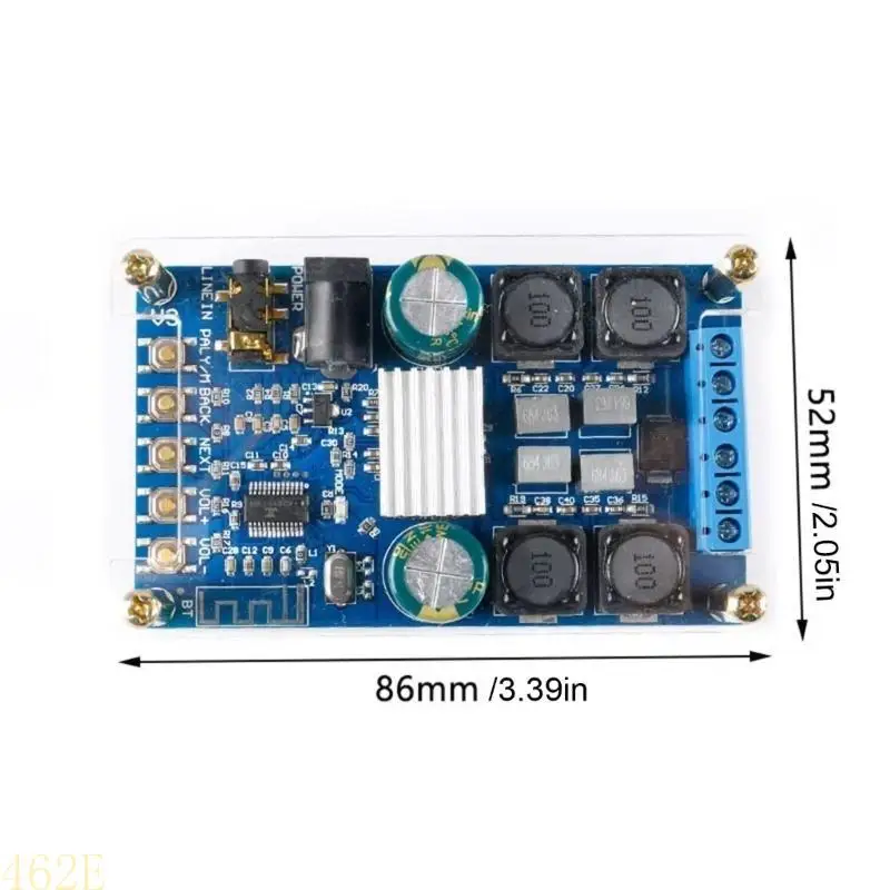 462E Bluetooth-compatible Digital Power Amplifier Board Sound Amplifier Board Double Channel 50Wx2 Electronic Components
462E Bluetooth-compatible Digital Power Amplifier Board Sound Amplifier Board Double Channel 50Wx2 Electronic Components