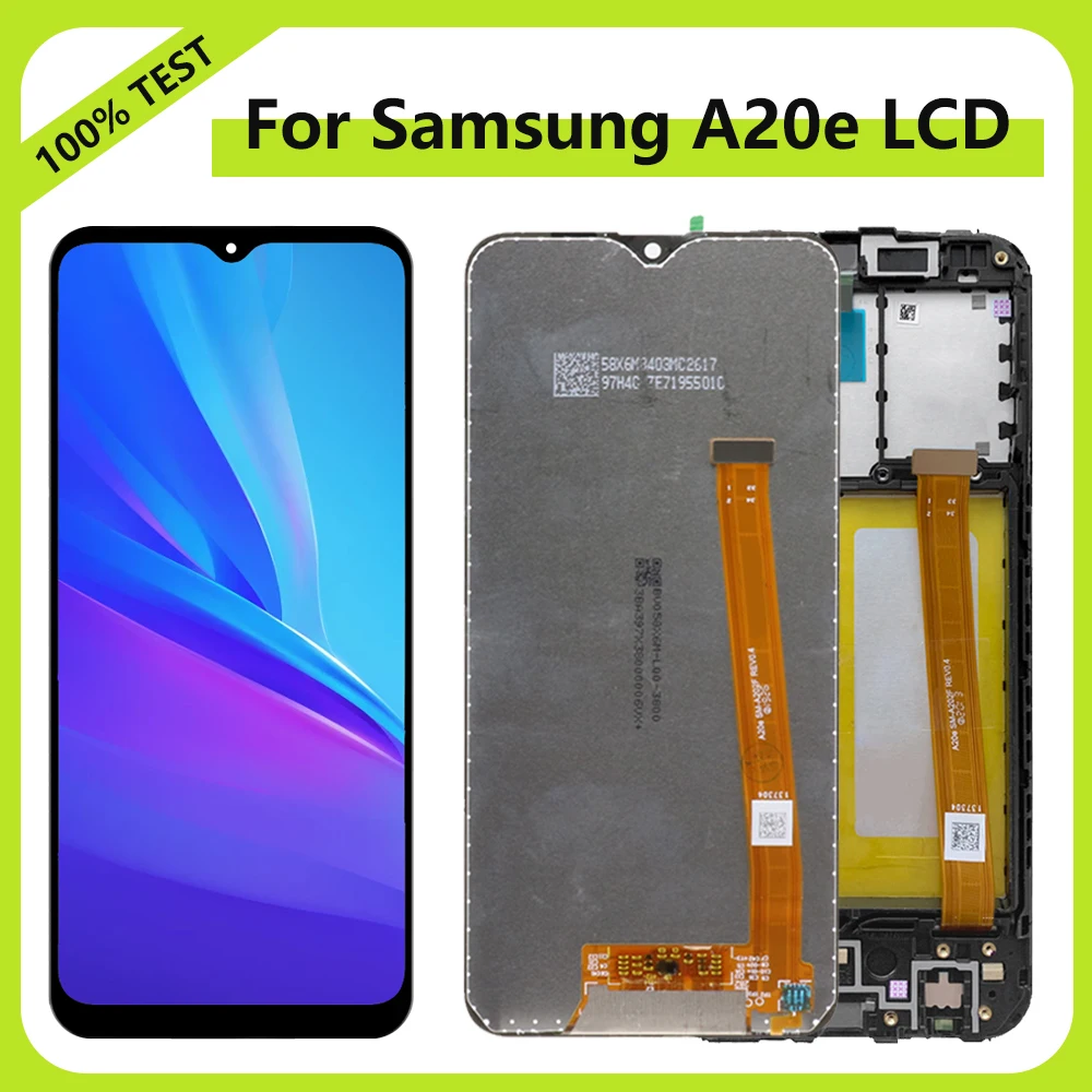 ЖК-дисплей A20e A202F A202K 5,8 дюйма, ЖК-дисплей для Samsung Galaxy A20E, ЖК-дисплей с сенсорным экраном и дигитайзером в сборе с рамкой
ЖК-дисплей A20e A202F A202K 5,8 дюйма, ЖК-дисплей для Samsung Galaxy A20E, ЖК-дисплей с сенсорным экраном и дигитайзером в сборе с рамкой