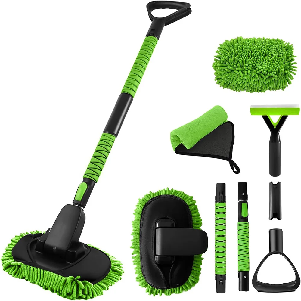 55-inch Retractable Car Wash Brush with Detachable Telescopic Lever and Scratch-free Soft Microfiber Car Wash Mop
55-inch Retractable Car Wash Brush with Detachable Telescopic Lever and Scratch-free Soft Microfiber Car Wash Mop