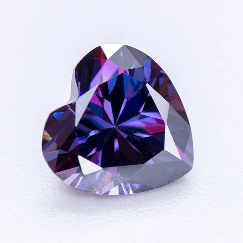 Moissanite Stone Heart Cut Imperial Purple Color Lab Lab Growth Diamond Test Passed Gemstone for Jewelry Making with Certificate
Moissanite Stone Heart Cut Imperial Purple Color Lab Lab Growth Diamond Test Passed Gemstone for Jewelry Making with Certificate