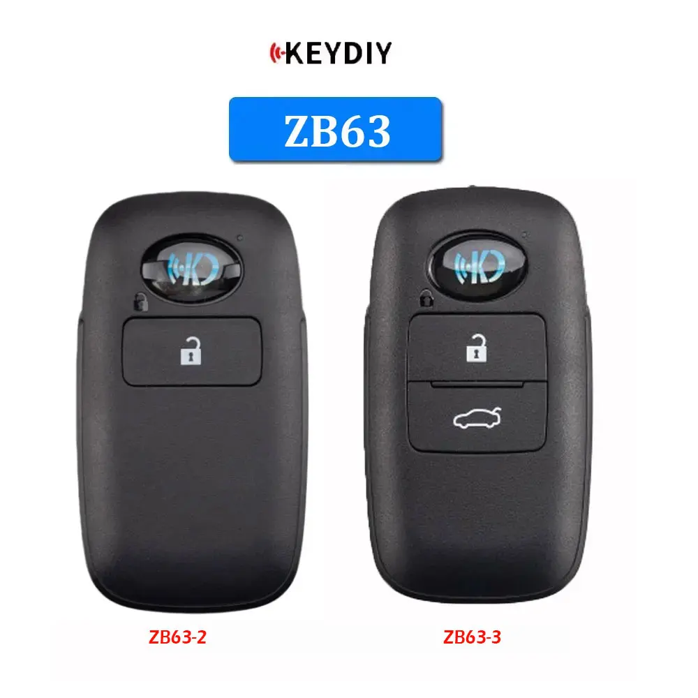 KEYDIY KD ZB63 Universal Smart Remote Key ZB63-2 ZB63-3 for Toyota Style Car Remote Key for KD X2 / KD X4 Programmer Tool
KEYDIY KD ZB63 Universal Smart Remote Key ZB63-2 ZB63-3 for Toyota Style Car Remote Key for KD X2 / KD X4 Programmer Tool