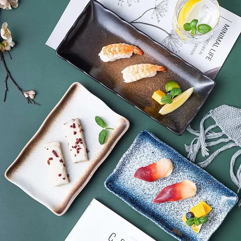 9.8 inch Japanese Dinner Plate Ceramic Sushi Plate Fish Dinner Dishes Rectangle Household Dinnerware
9.8 inch Japanese Dinner Plate Ceramic Sushi Plate Fish Dinner Dishes Rectangle Household Dinnerware