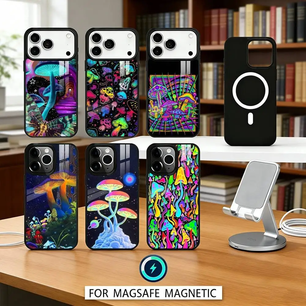 P-Psychedelic C-Colored M-Mushroom Phone Case For iPhone 17,16,15,14,13,12,Pro,Max For Magsafe Magnetic Wireless Charging
P-Psychedelic C-Colored M-Mushroom Phone Case For iPhone 17,16,15,14,13,12,Pro,Max For Magsafe Magnetic Wireless Charging