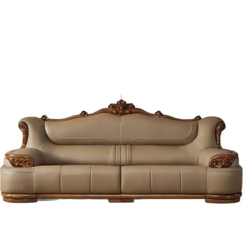 Wujin High-End Home Furniture Comfortable Modern Chinese Solid Wood Genuine Leather Sofa Top Layer Living Room Villa
Wujin High-End Home Furniture Comfortable Modern Chinese Solid Wood Genuine Leather Sofa Top Layer Living Room Villa