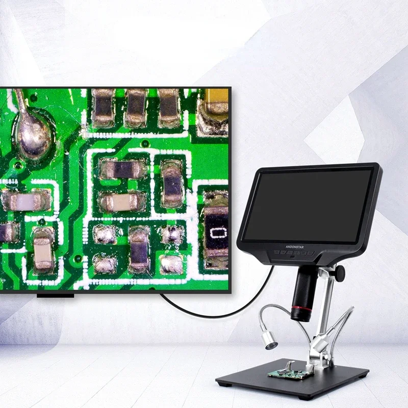 High Quality 10.1''HDMI PC WIFI Digital Microscope300X Software for SMT SMD Phone Repair PCB Solder Adjustable Magnifier Monitor
High Quality 10.1''HDMI PC WIFI Digital Microscope300X Software for SMT SMD Phone Repair PCB Solder Adjustable Magnifier Monitor