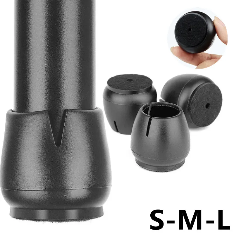 16PCS Black Silicone Chair Leg Floor Protectors with Wrapped Felt Bar Stool Chair Leg Caps Furniture Leg Feet Protection Cover
16PCS Black Silicone Chair Leg Floor Protectors with Wrapped Felt Bar Stool Chair Leg Caps Furniture Leg Feet Protection Cover
