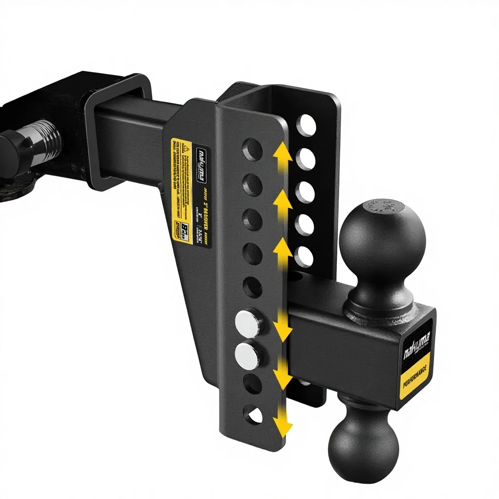 Adjustable Trailer Tongue Coupler Lock Trailer Hitch 8-Inch Drop Rise Trailer Hitch for 16,500 Lbs GTW Double Anti-Theft
Adjustable Trailer Tongue Coupler Lock Trailer Hitch 8-Inch Drop Rise Trailer Hitch for 16,500 Lbs GTW Double Anti-Theft