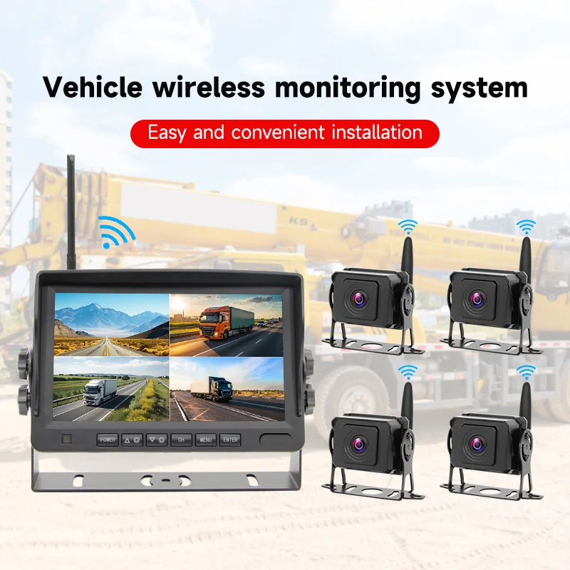 7" Monitor 4x Waterproof Wireless Backup Camera Rear View System for Truck Caravan Bus RVs
7" Monitor 4x Waterproof Wireless Backup Camera Rear View System for Truck Caravan Bus RVs