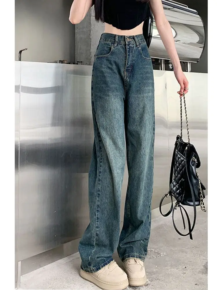Korean Fashion Baggy Wide Leg Pant Casual Looes High Waist Straight Denim Pants Womens Vintage Pantalones 2024 Y2k Z123
Korean Fashion Baggy Wide Leg Pant Casual Looes High Waist Straight Denim Pants Womens Vintage Pantalones 2024 Y2k Z123