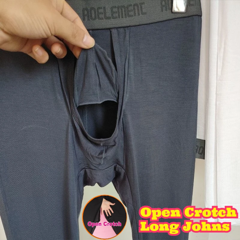 Men Modal Open Crotch Fly Thermal Underwear Thin Slim Tight Fitting Soft Stretchy Long Johns Young Adults Comfortable Friendly
Men Modal Open Crotch Fly Thermal Underwear Thin Slim Tight Fitting Soft Stretchy Long Johns Young Adults Comfortable Friendly