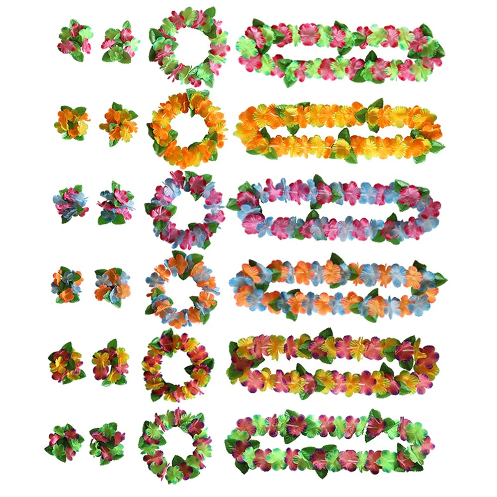 6pcs Flower Crown Set Hawaiian Jewelry For Women Girls Beach Party Accessories Luau Festival Tropical Decorations
6pcs Flower Crown Set Hawaiian Jewelry For Women Girls Beach Party Accessories Luau Festival Tropical Decorations